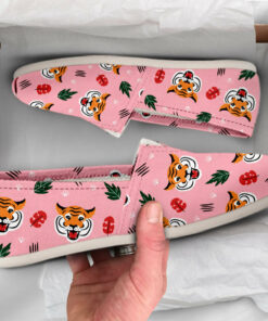Asian Tiger Shoes  Womens Shoes  Cute Shoes  Canvas Women Shoes  Girls Slip Ons  Casual Shoes  Tiger Gifts  Tiger Print