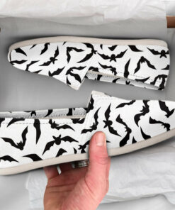 Bat Girl Shoes  Bat Shoes  Cute Shoes  Canvas Women Shoes  Womens Slip Ons  Casual Shoes  Bat Gifts  Bat Lover Gifts  Bat Print