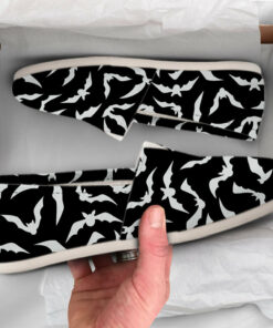 Black Bat Shoes  Bat Shoes  Cute Shoes  Canvas Women Shoes  Womens Slip Ons  Casual Shoes  Bat Gifts  Bat Lover Gifts  Bat Print