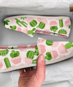 Cactus Love Shoes  Womens  Shoes  Cute Shoes  Canvas Women Shoes  Girls Slip Ons  Casual Shoes  Cactus Plant Gifts  Cactus Print