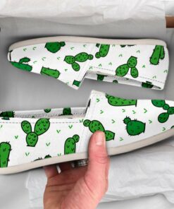 Cactus Womens Shoes  Cactus Shoes  Cute Shoes  Canvas Women Shoes  Girls Slip Ons  Casual Shoes  Cactus Plant Gifts  Cactus Print