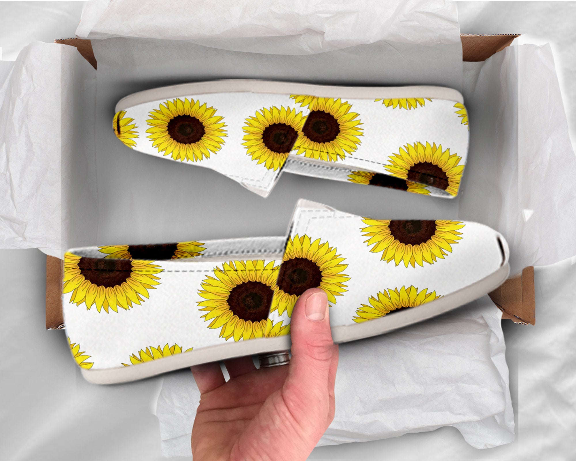 Casual Shoes, Sunflower Shoes, Sunflower Casual Shoes, Low Top Shoes, Summer Shoes,Women's Casual Shoes, Floral Shoes