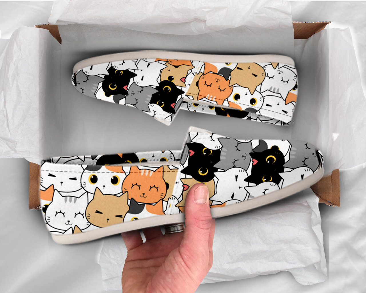 Cute Cat Shoes Womens Shoes Cute Shoes Canvas Women Shoes Womens Slip Ons Casual Shoes Cat Lover Gifts Cat Print