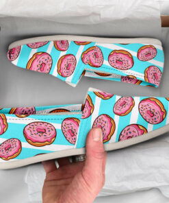 Cute Donut Shoes  Womens Shoes  Cute Shoes  Canvas Women Shoes  Womens Slip Ons  Casual Shoes  Donut Lover Gifts  Donut Printed Shoes