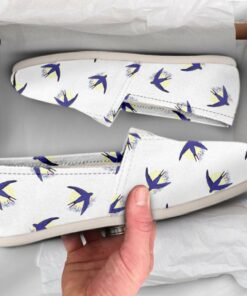 Cute Swallow Shoes  Womens Shoes  Cute Shoes  Canvas Women Shoes  Girls Slip Ons  Casual Shoes  Swallow Lover Gifts  Swallow Printed