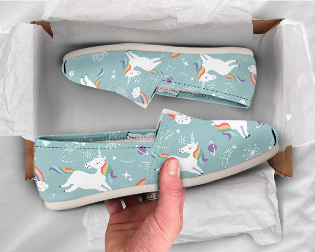 Cute Unicorn Shoes Unicorn Shoes Cute Shoes Women Canvas Shoes Womens Slip Ons Women Casual Shoes Unicorn Gift Idea