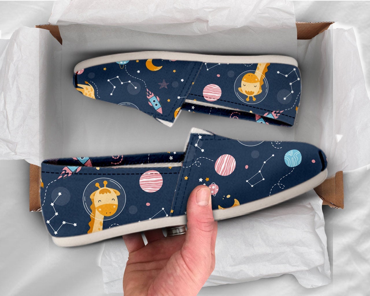 Cute Womens Shoes Giraffe Shoes Cute Shoes Canvas Women Shoes Girls Slip Ons Casual Shoes Giraffe Gifts Giraffe Print