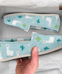 Cute Womens Shoes  Llama Shoes  Cute Shoes  Canvas Women Shoes  Girls Slip Ons  Casual Shoes  Llama Lover Gifts  Llama Print