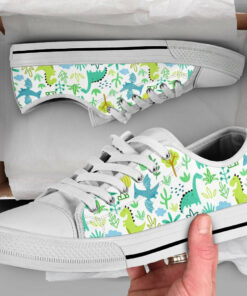 Dinosaur Shoes  Dinosaur Sneakers  Cute Shoes  Casual Shoes  Dinosaur Gifts  Low Top Converse Style Shoes for Womens Mens Adults