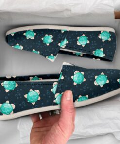 Green Turtle Shoes  Womens Shoes  Cute Shoes  Canvas Women Shoes  Girls Slip Ons  Casual Shoes  Turtle Lover Gifts  Turtle Print