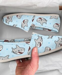 Grey Shark Shoes  Womens Shoes  Cute Shoes  Canvas Women Shoes  Girls Slip Ons  Casual Shoes  Shark Lover Gifts  Summer Shoes
