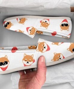 Japanese Shiba Shoes  Shiba Shoes  Cute Shoes  Women Canvas Shoes  Womens Slip Ons  Casual Shoes  Dog Owner Shoes  Pet Lover Gift