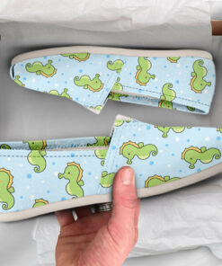 Kawaii Shoes  Seahorse Womens Shoes  Cute Shoes  Canvas Women Shoes  Girls Slip Ons  Casual Shoes  Seahorse Gifts  Seahorse Print