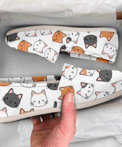 Kitten Casual Shoes  Womens Shoes  Cute Shoes  Canvas Women Shoes  Womens Slip Ons  Casual Shoes  Cat Lover Gifts  Cat Print
