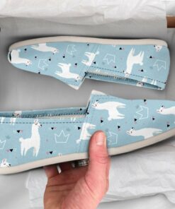 Llama Casual Shoes  Llama Shoes  Cute Shoes  Women Canvas Shoes  Womens Slip Ons  Casual Shoes  Llama Print  Llama Gift