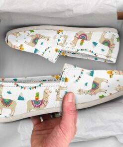 Llama Casual Shoes  Womens Shoes  Cute Shoes  Canvas Women Shoes  Girls Slip Ons  Casual Shoes  Llama Lover Gifts  Llama Print Shoe