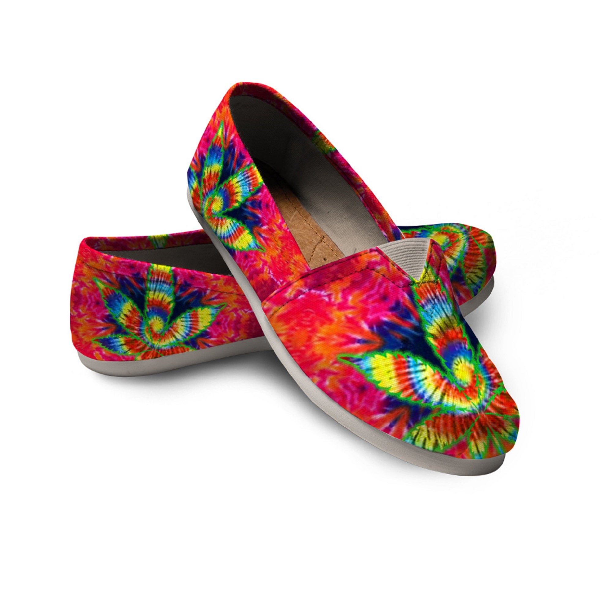 Mandala Shoes Tie Dye Shoes Rainbow Shoes Festival Women Casual Shoes 1