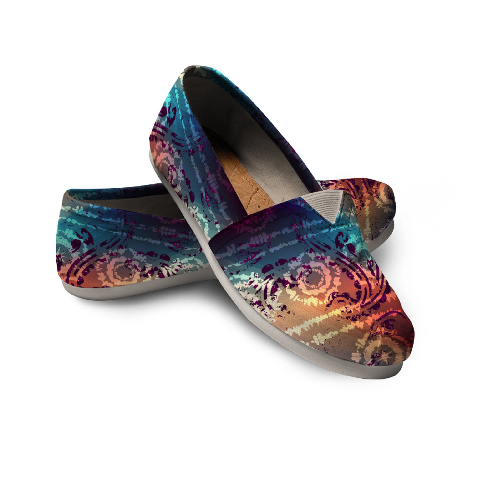 Mandala Shoes Tie Dye Shoes Rainbow Shoes Festival Women Casual Shoes 14