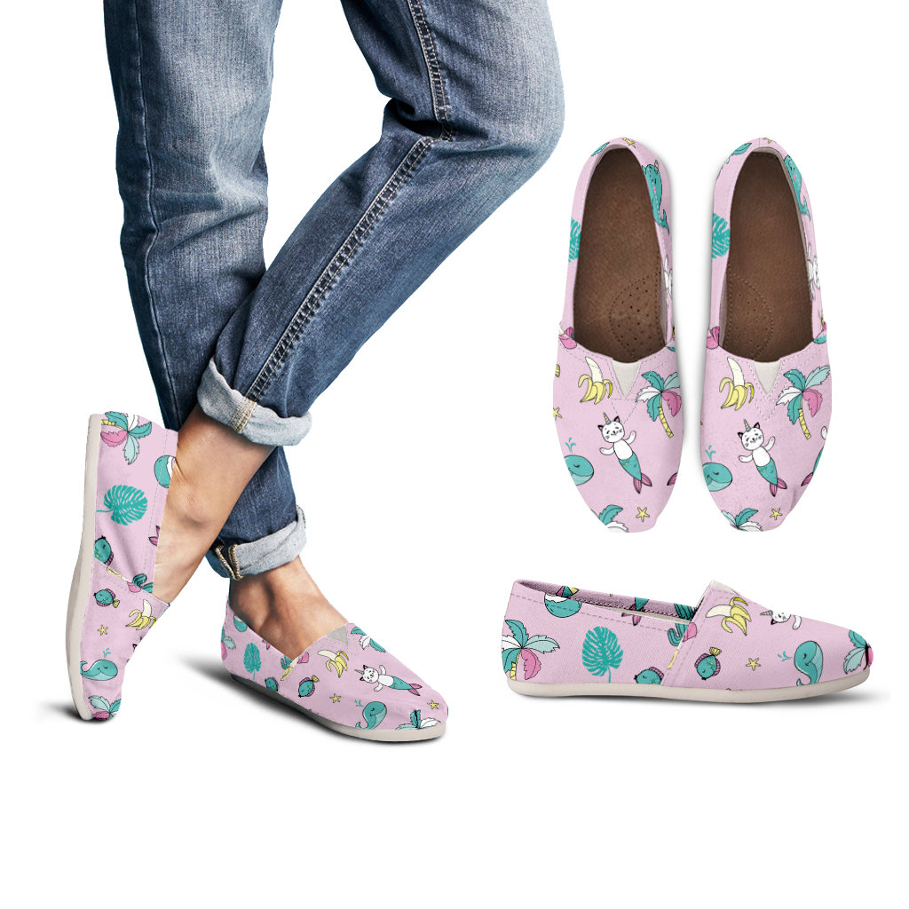 Mermaid Cat Unicorn Casual Shoes