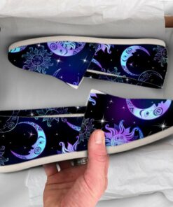 Moon Lover Shoes  Womens Shoes  Cute Shoes  Canvas Women Shoes  Womens Slip Ons  Casual Shoes  Moon Gifts  Moon Print  Occult Print