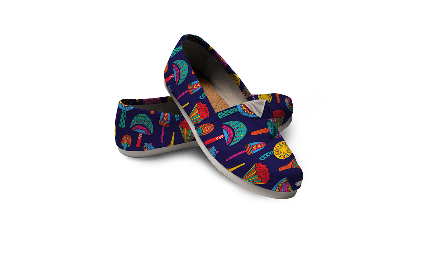 Mushroom 2 Women Casual Shoes Festival Shoes Punk Shoes