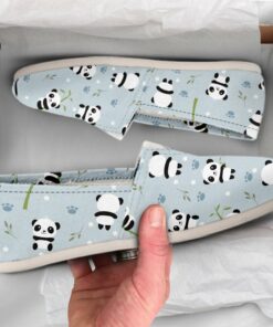 Panda Casual Shoes  Panda Shoes  Cute Shoes  Canvas Women Shoes  Womens Slip Ons  Casual Shoes  Panda Gifts  Panda Lover Gifts