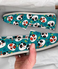 Panda Lover Shoes  Womens Shoes  Cute Shoes  Canvas Women Shoes  Womens Slip Ons  Casual Shoes  Panda Gifts  Panda Print  Panda