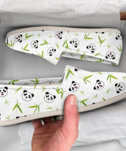 Panda Womens Shoes  Panda Shoes  Cute Shoes  Canvas Women Shoes  Womens Slip Ons  Casual Shoes  Panda Gifts  Panda Lover Gifts