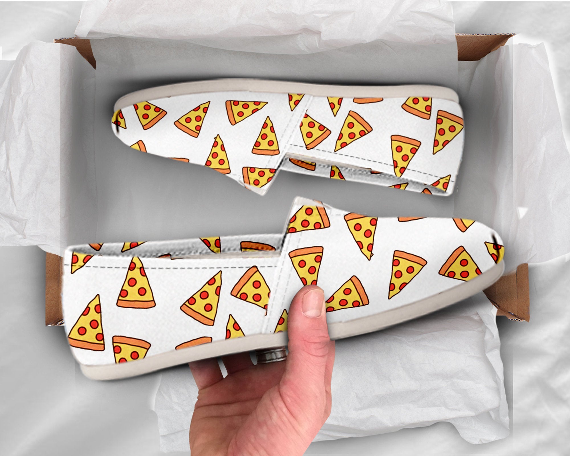 Pizza Casual Shoes Pizza Shoes Cute Shoes Women Canvas Shoes Womens Slip Ons Casual Shoes Pizza Gifts Pizza Lover Gifts