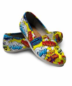 Pow Shoes Cartoon Sayings Shoes Festival Women Casual Shoes