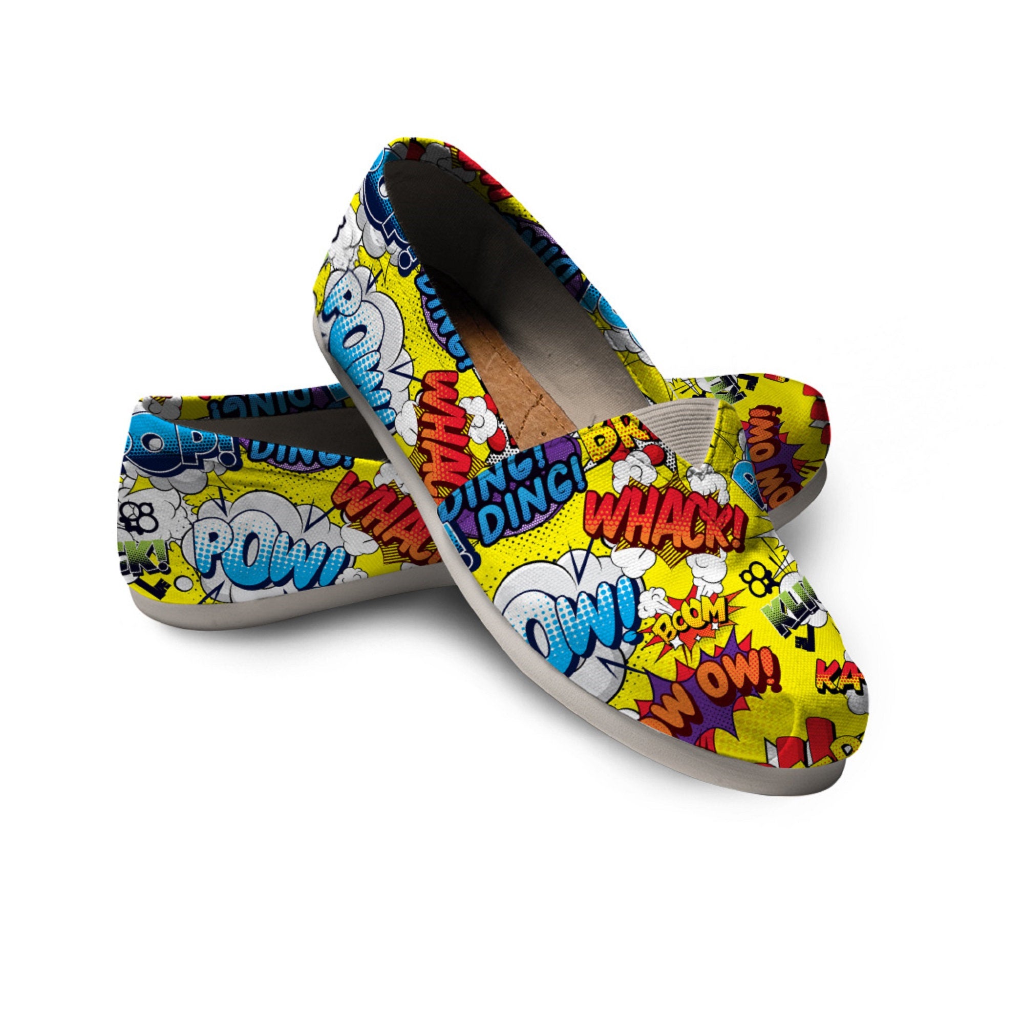 Pow Shoes Cartoon Sayings Shoes Festival Women Casual Shoes