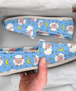Sheep Girls Shoes  Womens Shoes  Cute Shoes  Canvas Women Shoes  Girls Slip Ons  Casual Shoes  Sheep Lover Gifts  Sheep Printed Shoes