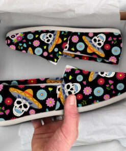 Sugar skull Shoes  Womens Shoes  Cute Shoes  Canvas Women Shoes  Womens Slip Ons  Casual Shoes  Sugarskull Gifts  Sugarskull Print