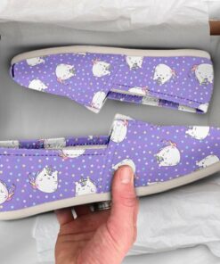 Unicorn Cat Shoes  Womens Shoes  Cute Shoes  Canvas Women Shoes  Girls Slip Ons  Casual Shoes  Cat Lover Gifts  Unicorn Lover Gifts