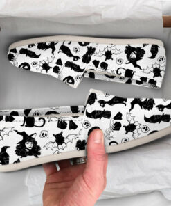 Witch Girls Shoes  Womens Shoes  Cute Shoes  Canvas Women Shoes  Womens Slip Ons  Casual Shoes  Witch Gifts  Witch Print