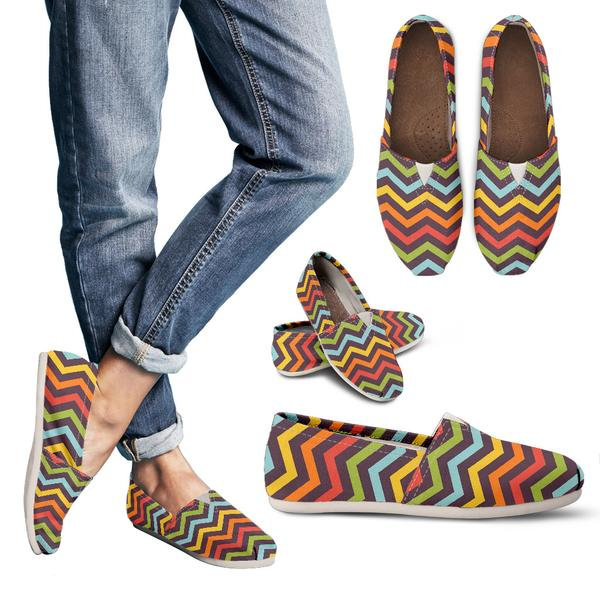 Women Casual Chevron Shoes