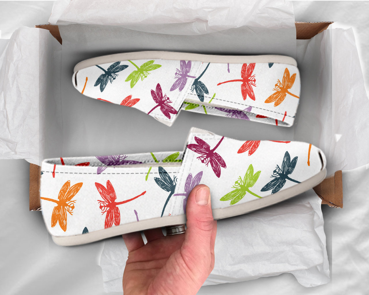 Womens Dragonfly Shoes Dragonfly Shoes Cute Shoes Canvas Women Shoes Girls Slip Ons Casual Shoes Dragonfly Lover Gifts