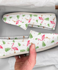 Womens Flamingo Shoes  Flamingo Shoes  Cute Shoes  Canvas Women Shoes  Girls Slip Ons  Casual Shoes  Flamingo Gifts  Flamingo Print