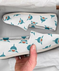 Womens Shark Shoes  Shark Shoes  Cute Shoes  Canvas Women Shoes  Girls Slip Ons  Casual Shoes  Shark Lover Gifts  Summer Shoes