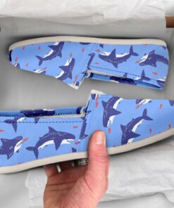 Womens Summer Shoes  Shark Shoes  Cute Shoes  Canvas Women Shoes  Girls Slip Ons  Casual Shoes  Shark Lover Gifts  Summer Shoes
