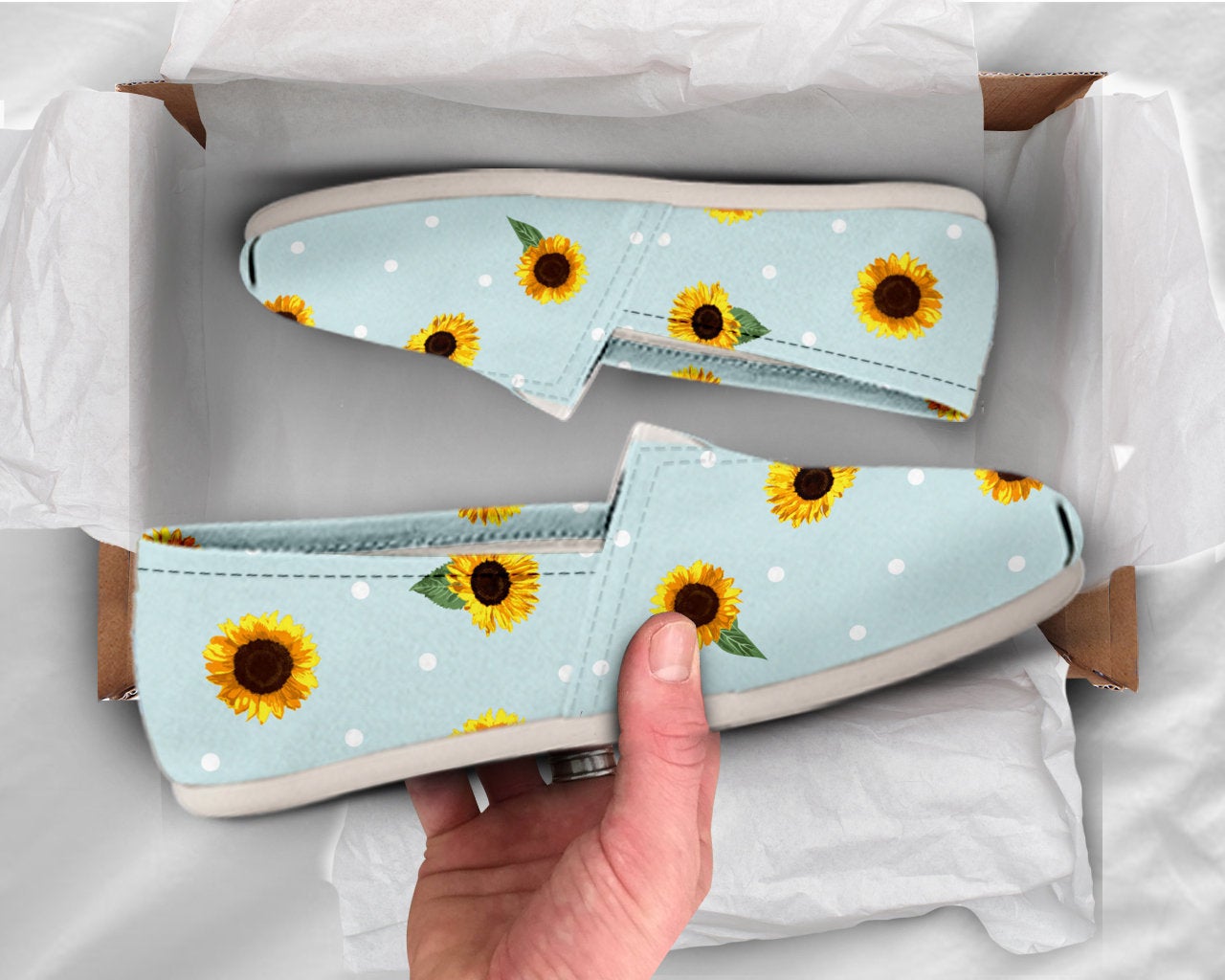 Womens Sunflower Shoes Sunflower Shoes Cute Shoes Canvas Women Shoes Girls Slip Ons Casual Shoes Sunflower Lover Gifts